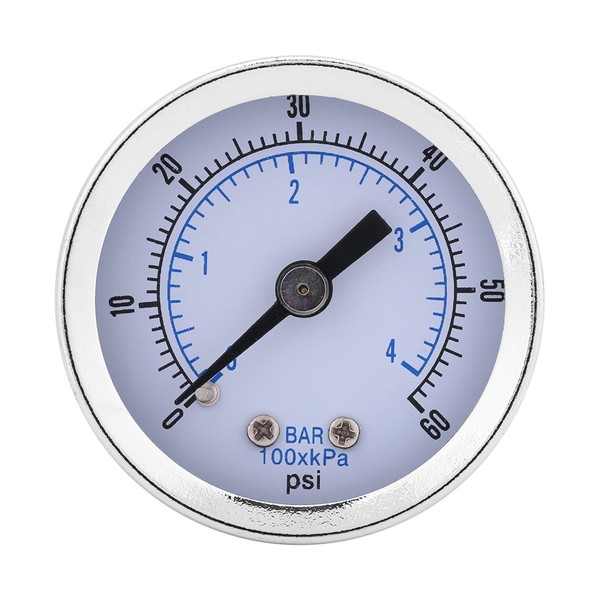 Hilitand 1/8" BSPT Dual Scale Pressure Gauge Pneumatic & Hydraulic