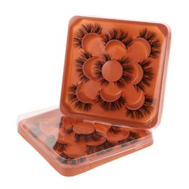 Beavorty 2sets Lash Clusters Diy Eyelash Extensions Natural Feel Curled Strip Lashes Lightweight for Events