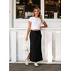 Lepunuo Casual Sweat Skirts Womens High Waist Summer Drawstring Slit