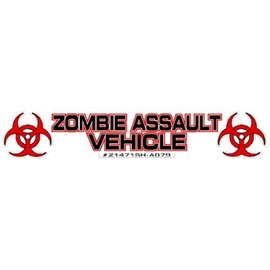 World Design Zombie Assault Vehicle Car Decal/Sticker