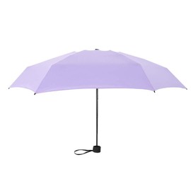 QUINTRA Compact Travel Umbrellas, Lightweight Tote Bags, Compact Black Packets, Windproof Umbrella (Purple, One Size)
