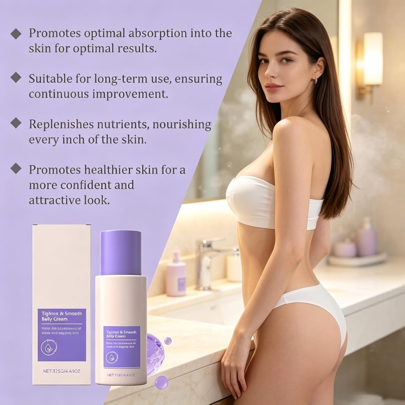Tighten & Smooth Belly Cream - Skin Tightening Moisturizer -