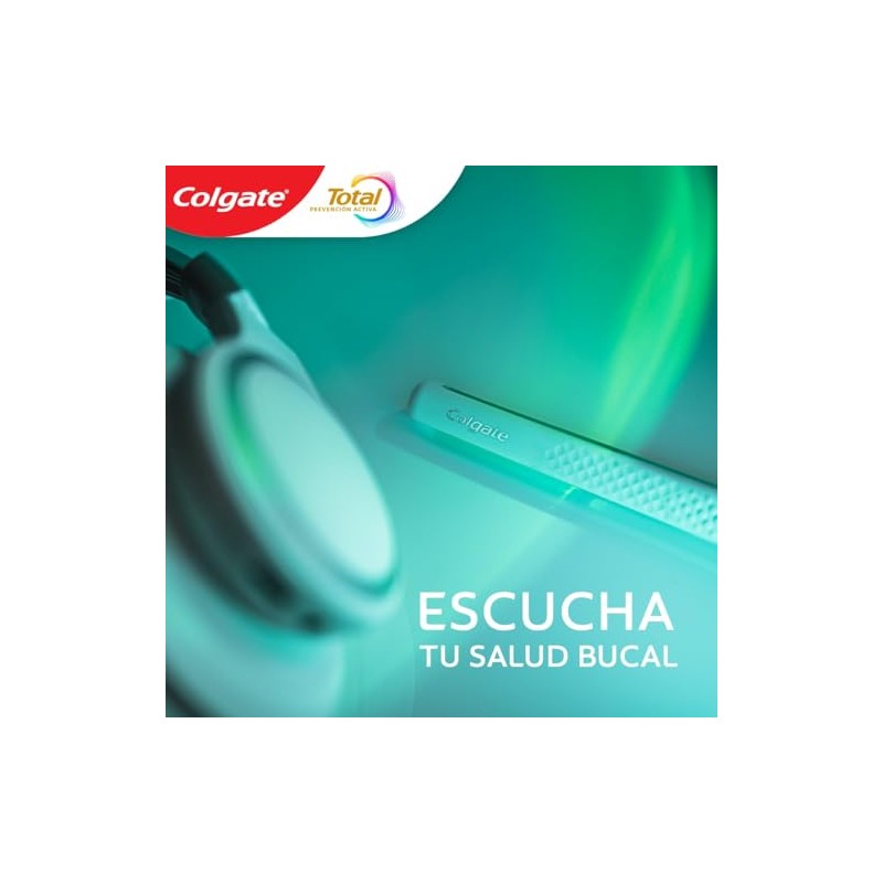 Colgate Cuidado Bucal Cepillo Dental Total Limpieza Espumosa 2 piezas