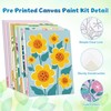 Louise Maelys 5x7 Inch Pre Drawn Canvas to Paint,12 Packs