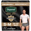 Depend Real Fit Adult Diapers, Incontinence Underwear for Men, Disposable,
