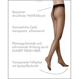 Kunert Women's 315500 FRESH UP 10 Tights, Black (Black 0500), UK 16 (Manufacturer size: 42/44)