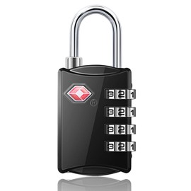 Cerraduras de Equipaje TSA - Candados de Acero Combinados de 4 Dígitos - Cerradura de Viaje Aprobada para Maletas y Equipaje