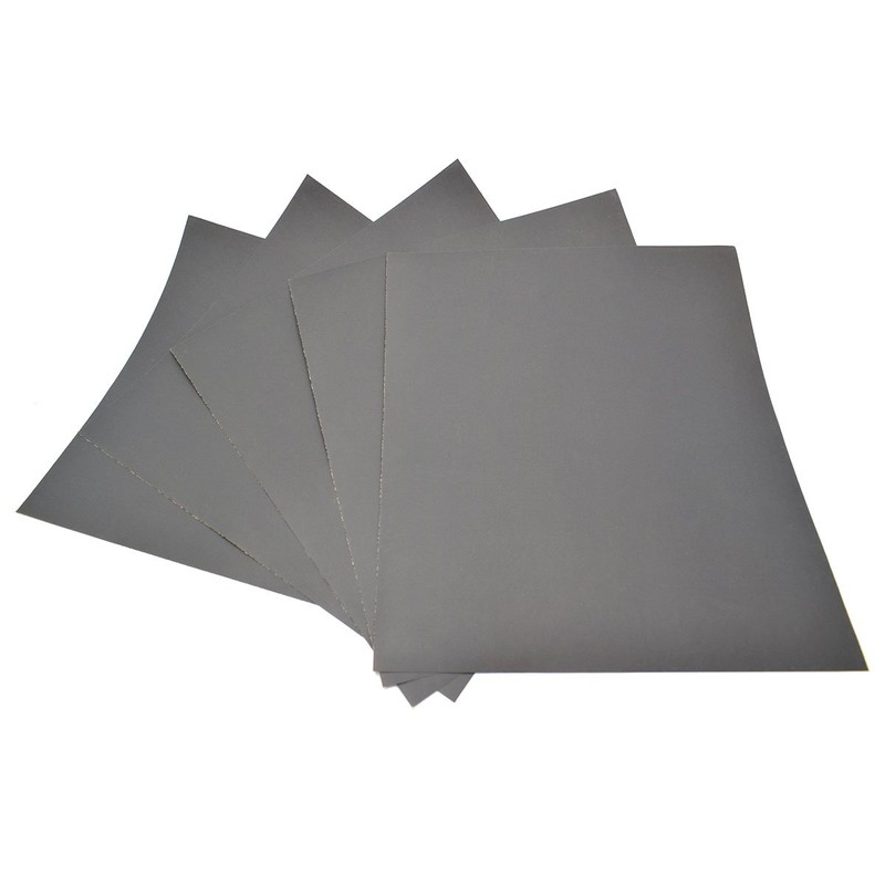 5 Sheets -Grit 1200 Waterproof Paper 230 x 280mm Wet/Dry