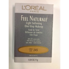 L'OREAL FEEL NATURALE LIGHT SOFTENING ONE STEP MAKEUP CREME CAFE #245 NEW
