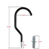 Set of 2 ceiling hooks, bicycle hooks, bicycle holder, wall