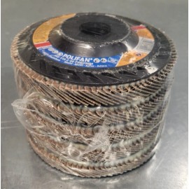 PFERD Pack of 5 PFERD *68099 4-1/2" x 7/8" Polifan Zirconia 40G PSF-Trim Flap Disk