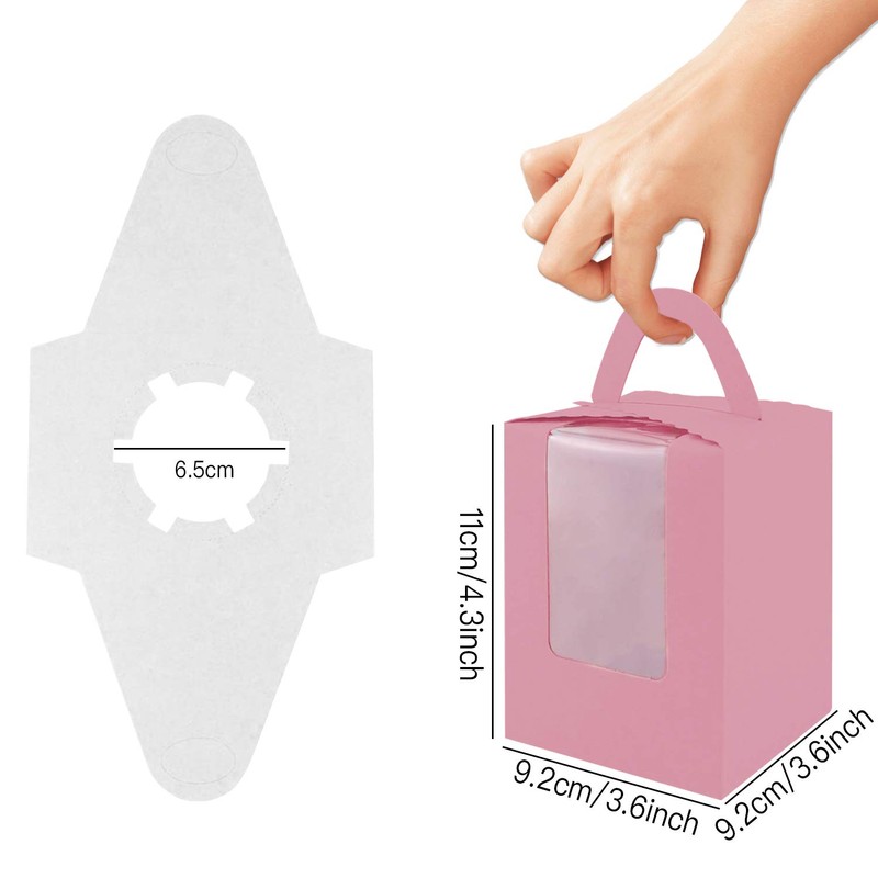 Cupcake Boxes,30 Pack Cupcake Boxes Individual Single Cupcake Boxes Individual