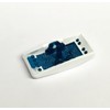 Euro Rocker Marine Switch Cover White with 2 Blue Lenses,