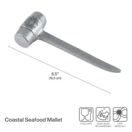 Wilton Armetale Seafood Mallet,Silver 6.5-Inch