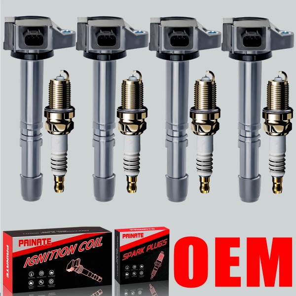 ACS Brand 4X OEM Ignition Coil & Iridium Spark Plug