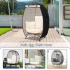 Sobana Outdoor Egg Chair Cover with Double Zipper,Waterproof Dust Proof