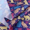 Upholstery Decorative Fabric Marine Waterproof Material 60"×24" Blue-Cat Footprints Print