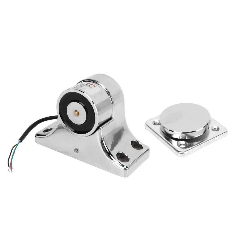 Electromagnetic Door Holder Zinc Alloy Silver 55kg Suction Fire Door