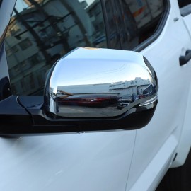 carmotion88 ABS Chrome Trim Rearview Mirror Shell Protect Cover For Toyot Tundra 2022-2023