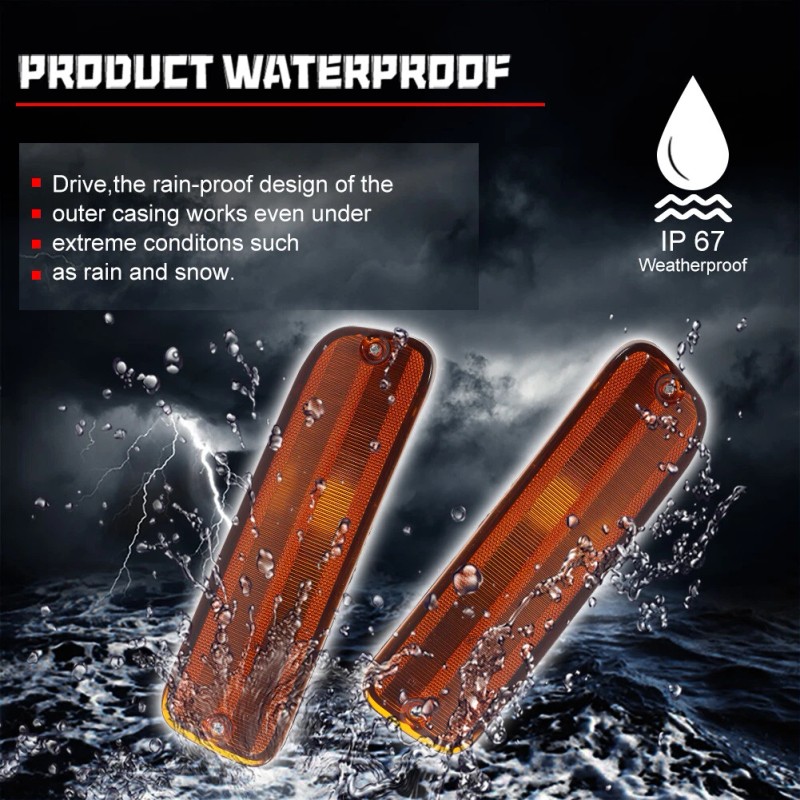 JDMTECH New Front Driver & Passenger Side Signal Light Set