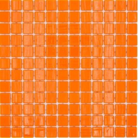 MOS220-P25820 Swimming Pool Mosaic Glass Mosaic Orange Glossy Wall Floor Kitchen Bathroom Shower