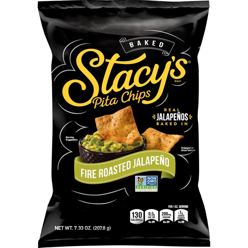 Stacy's Fire Roasted Jalapeno Pita Chips, 7.33 oz