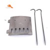 TOAKS Titanium Windscreen Stand 4PCS with TOAKS Titanium Tent Stakes