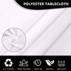 AUAUY Round Table Cloth Wipe Clean Tablecloth 120cm Diameter, Polyester