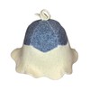Sauna Hat Flower 100% Wool Felt Embroidered Head Protection from