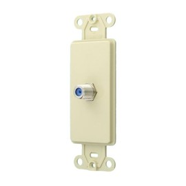 Leviton 40681-I F Connector Decora Insert, Ivory