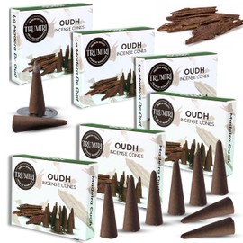 Oud Incense Cones - Total 60 Cone Incense - Six Packs of 10 Insence Cones - Incense Cones Scented - Cone Incense Scents - Insense Cones - Inscent Cones