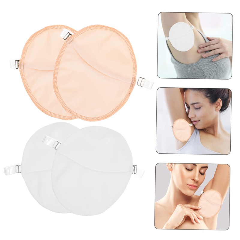 COLLBATH Discreet Underarm Sweat Absorbent Pad 2 Pairs for Women