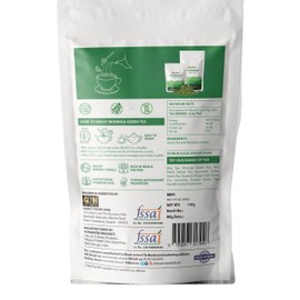 Dynemo MORINGA GREEN TEA , Pure Organically Grown Original Green Leaves Moringa loose leaves delicious tea with the goodness of moringa leaves Resealable Ziplock Pouch, Tasty moringa green tea. (0.11 lb)