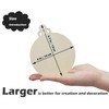 30pcs Large Round Wooden Discs with Holes,4.7 * 4 In,
