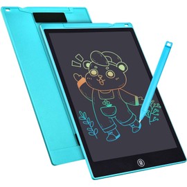 Colourful LCD Writing Board 12 Inch LCD Writing Tablet Electronic Tablet Graphic Tablet Digital Drawing Pad Children's Toy for 3-12 Years Old Girls (Blue)