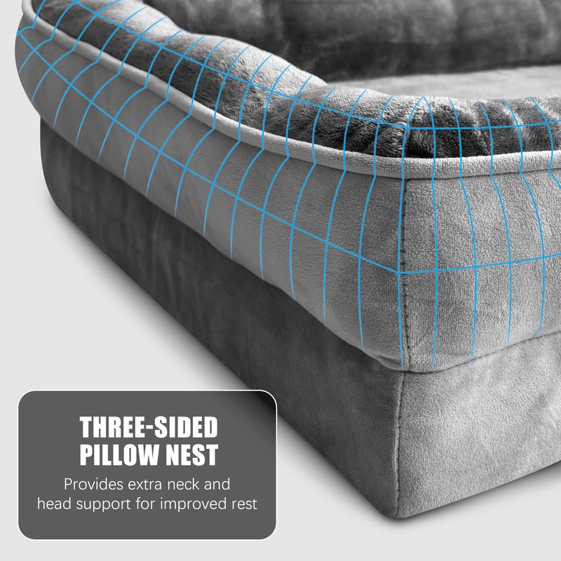 Spotted Play Orthopedic Dog Bed with Sides - Dog Sofa