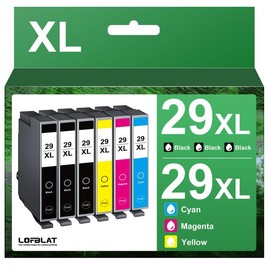 LOFBLAT 29XL Printer Cartridges Compatible with Epson 29 XL Cartridges for Expression Home XP-352 XP-342 XP-442 XP-452 XP-245 XP-332 XP-255 XP-345 XP-335 XP-355 (3 Black / 1 Cyan / 1 Magenta / 1