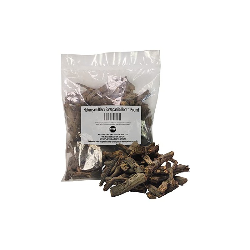 Naturejam Black Sarsaparilla Root Tea 1 Pound-Bulk Bag-Herbs From Mexico