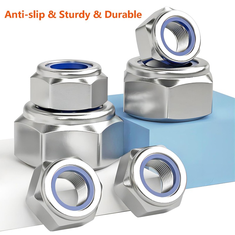 Ctyjia Pack of 20 304 Stainless Steel M8 Hex Nuts,