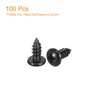 sourcing map 4mm x 10mm Phillips Pan Head Self-tapping Screw,