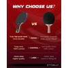 ZTTENLLY Ping Pong Paddle with Carbon Technology | Performance-Series,7-ply Finest