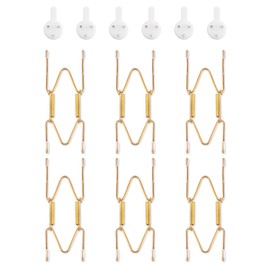Plate Hangers for Wall for 4-5 inch, 6 Pack, Gold