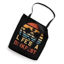 Life's A Dinkfest Retro Pickleball Tote Bag