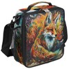 Funky Qiu Lunch Bag for Woman Man Watercolor Ethnic Fox
