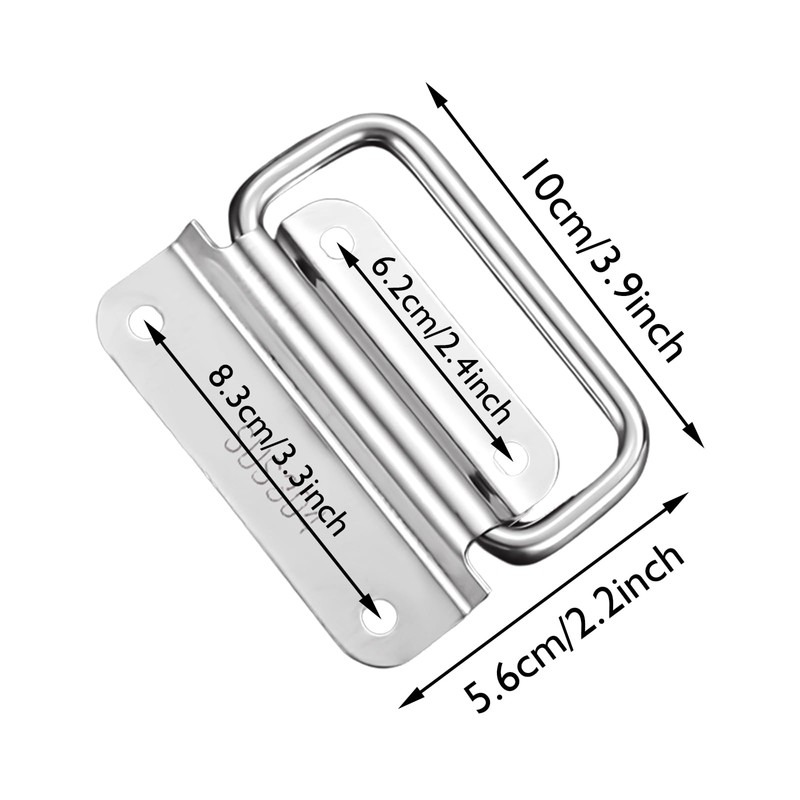 Duronge Stainless Steel Folding Handle Set of 4 75mm -