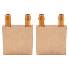 Ieron Pure Copper Water Cooling Block, CPU Graphics Radiator Heatsink, Water-Cooled Exchanger Endothermic Head (40 x 40 mm)