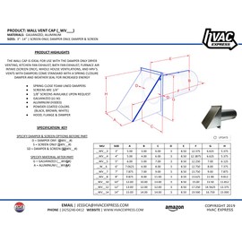 Metal Wall Vent with Screen Only(10 Inch) (SWVA 10)