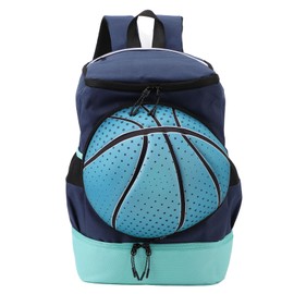 Basketball Backpack Sports Soccer Basketball Bag with Ball Shoe Compartment for Soccer Basketball Football Gym Outdoor Equipment M Size
