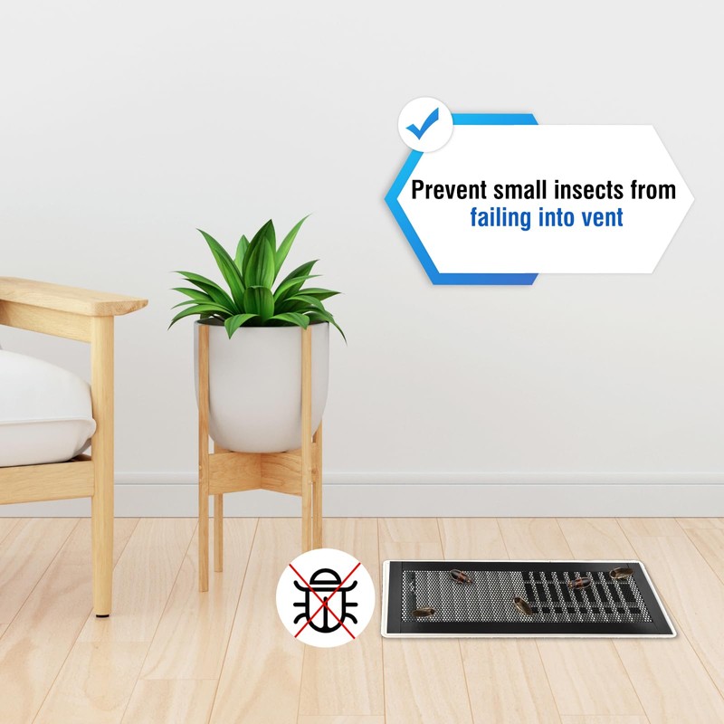 8P Magnetic Floor Vent Covers 4 x 12 Inch Air