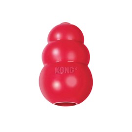 Kong Juguete Interactivo Classic para Aves y Hurones/Conejos, Color Rojo, Talla Única